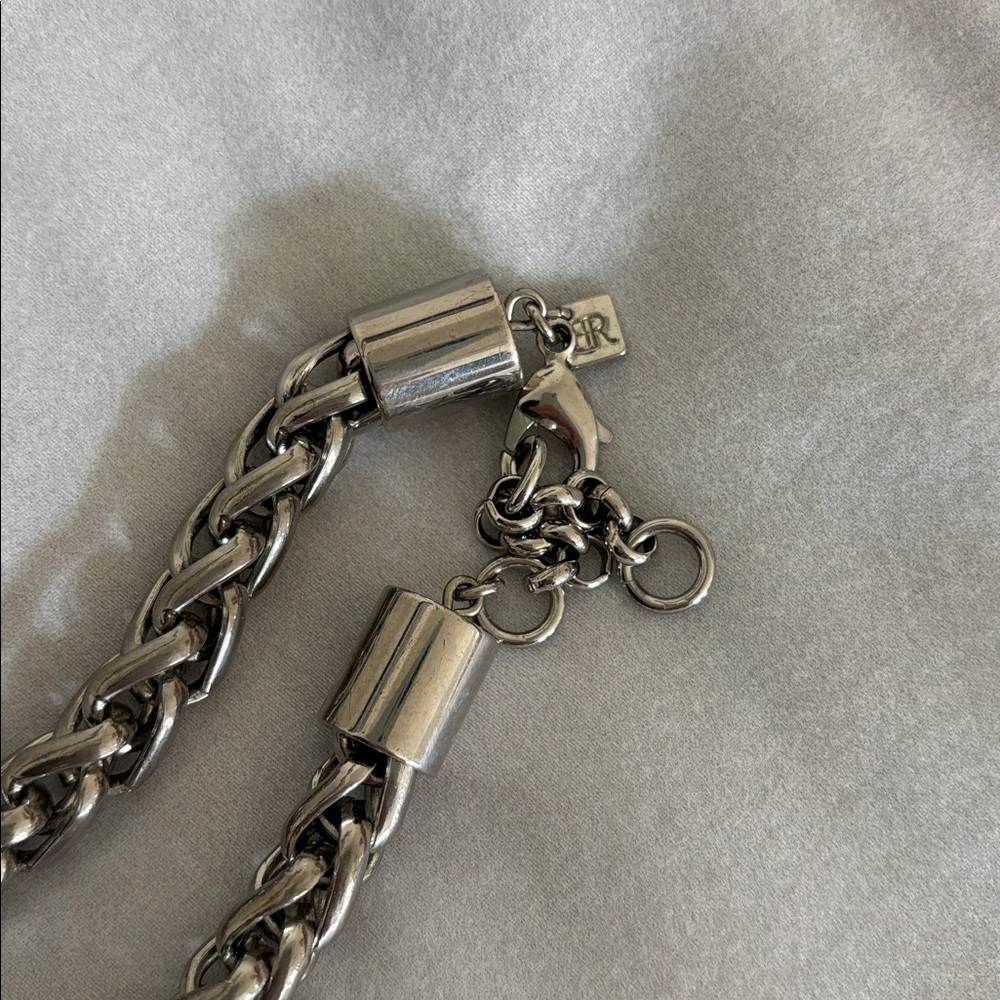 Banana Republic Silver Chain Link Statement Necklace - OS - Picture 4 of 5